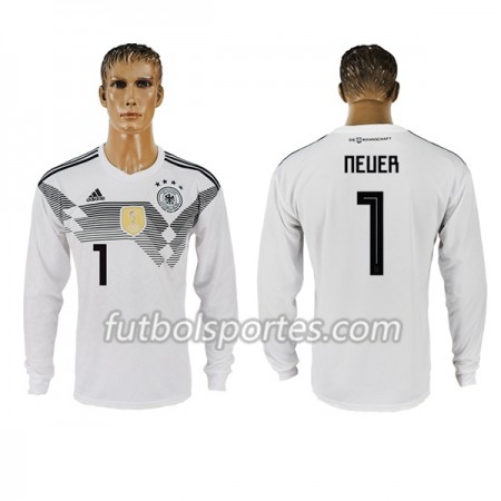 Camisetas Alemania Neuer 1 Primera Equipacion Mundial 2018 Manga Larga